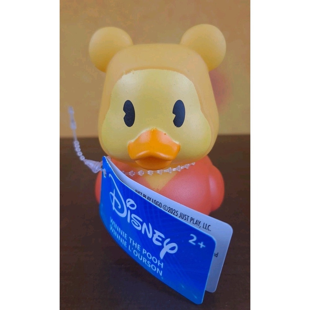 Disney Duckalooz Winnie The Pooh Rubber‎ Duck 2.5" NWT